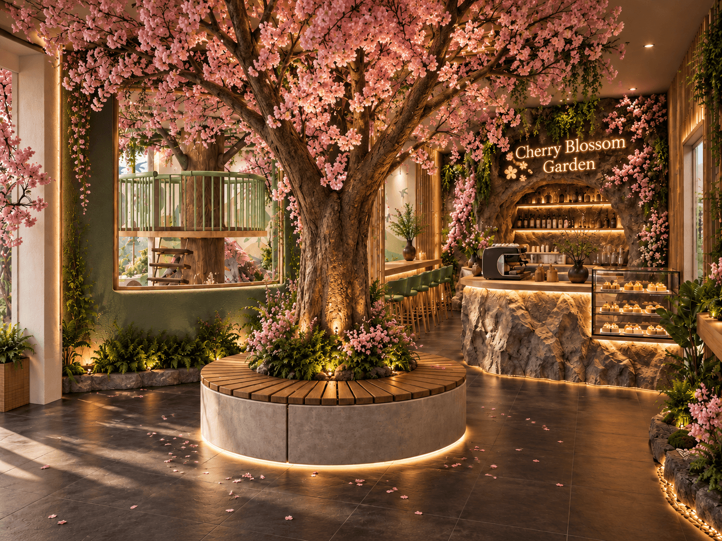 Cherry Blossom Garden
