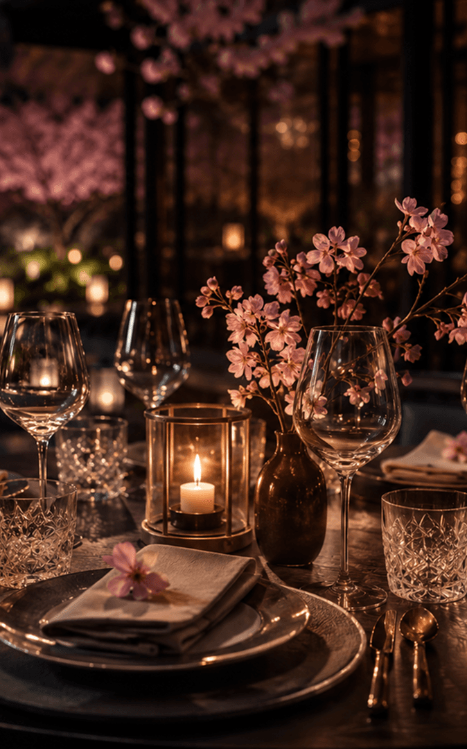 Cherry Blossom Garden dining experience
